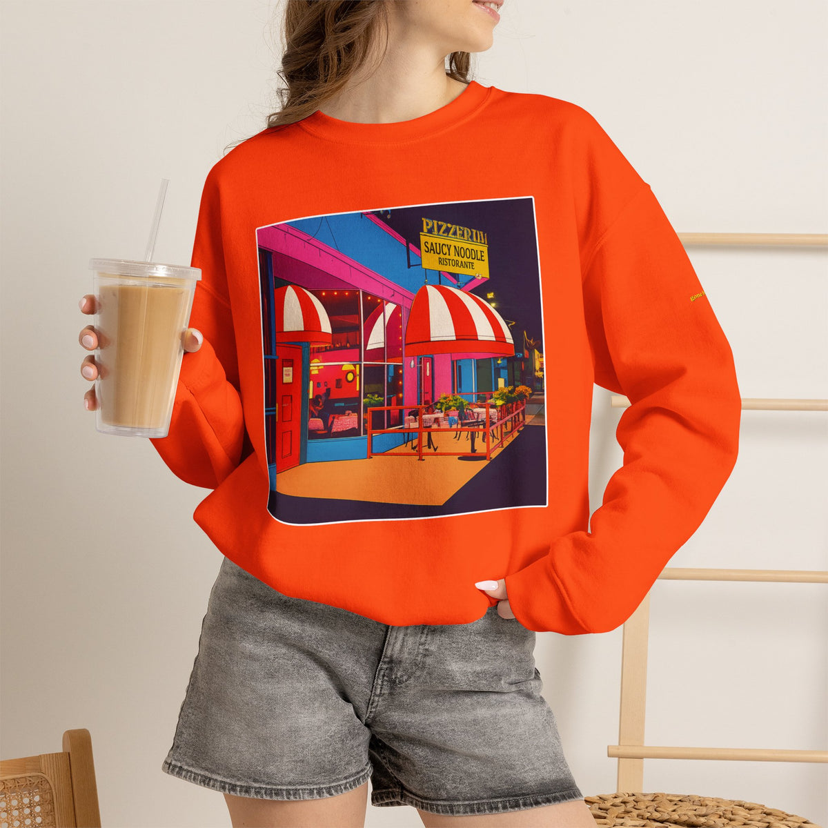 Saucy Noodle pop art comics style  | Native303 Sweatshirt