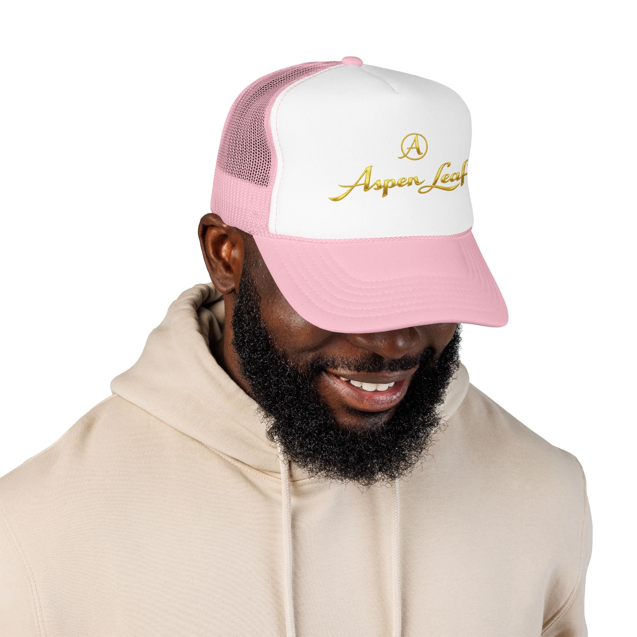 Aspen Leaf Trucker Hat — Vintage Sailboat Foam Cap