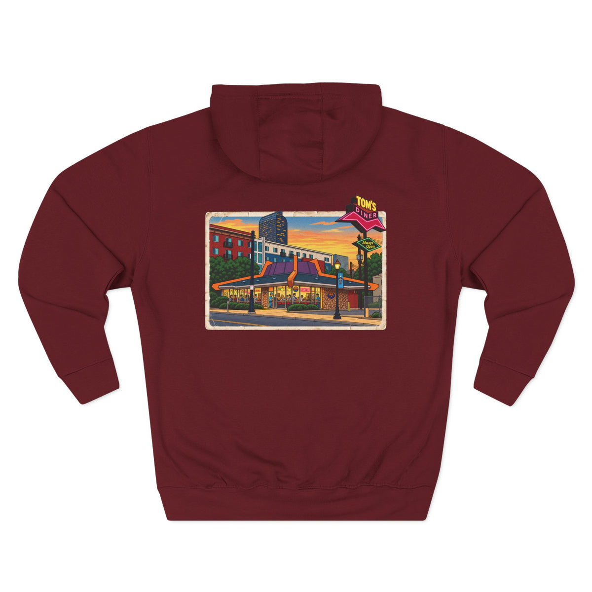 TOM'S DINER cartoon style - Hoodie