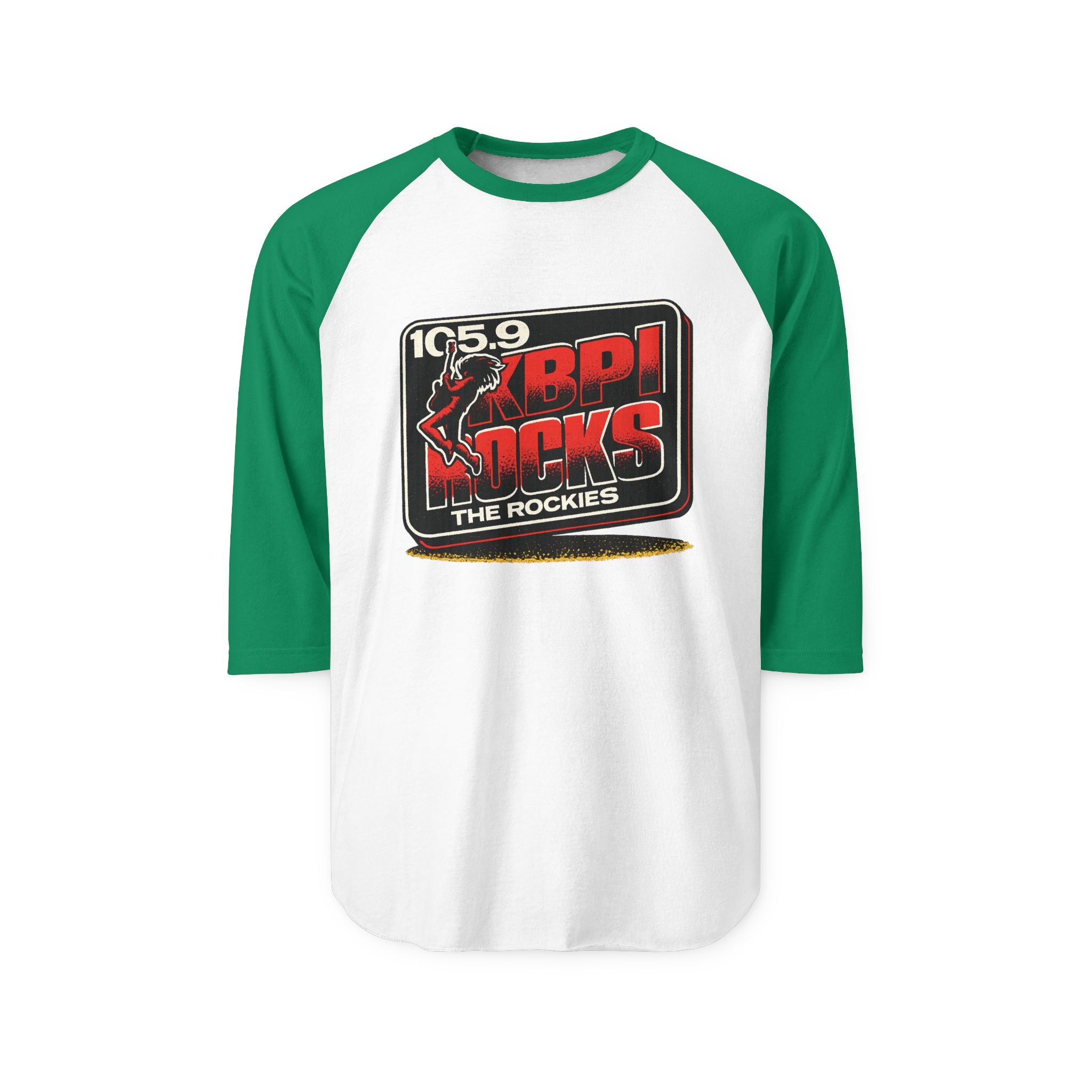 105.9 KBPI ROCKS THE ROCKIES | Retro Baseball Tee