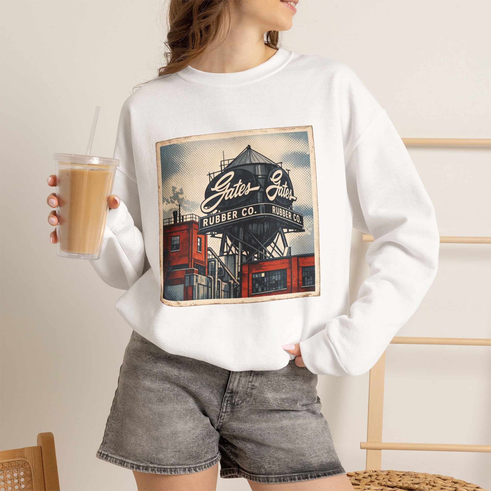 Gate's Rubber Company water tower | Native303 Sweatshirt