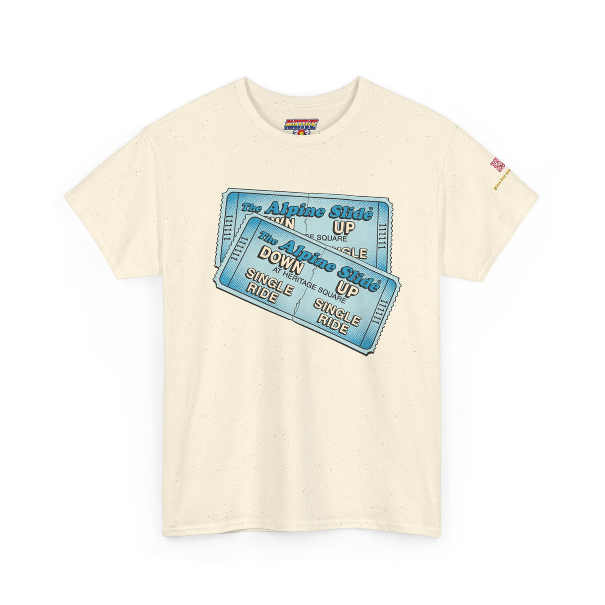 Alpine Slide comic style design- vintage Denver gear