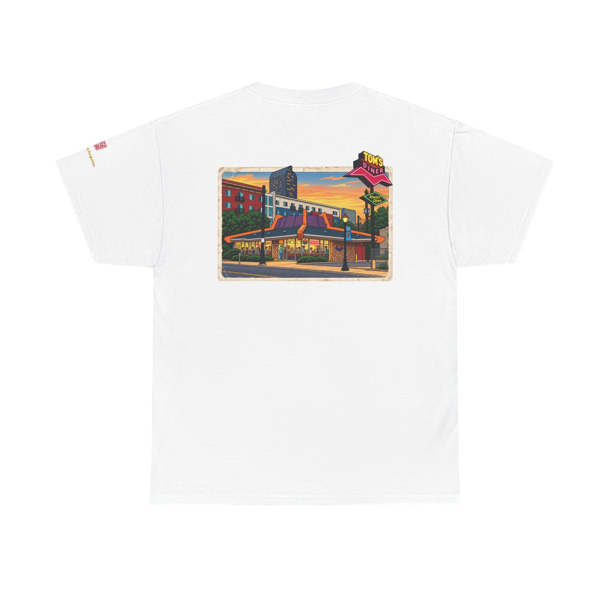 TOM'S DINER cartoon style - vintage Denver gear