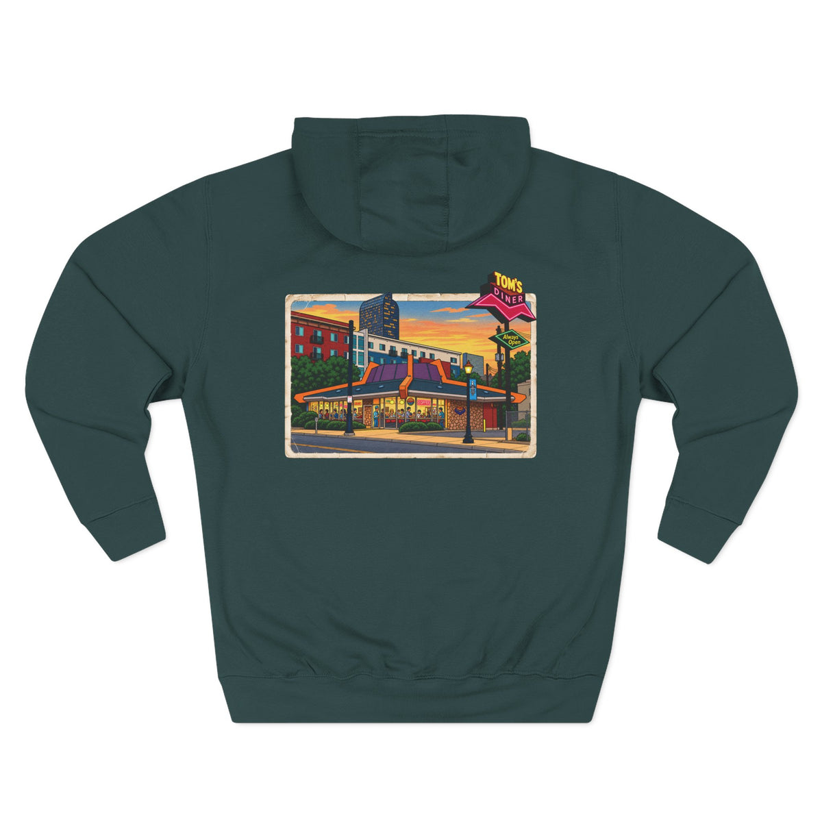 TOM'S DINER cartoon style - Hoodie