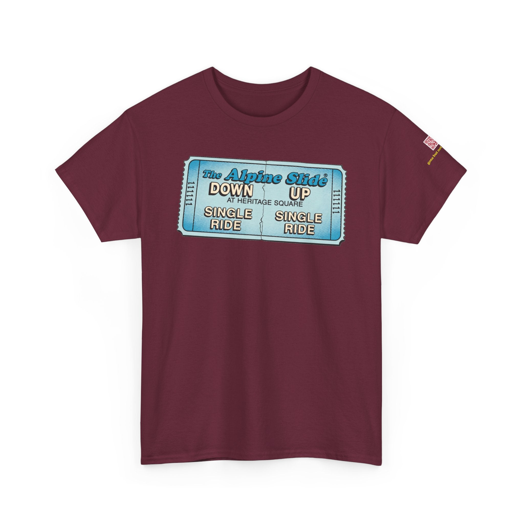 Alpine Slide comic style design- vintage Denver gear