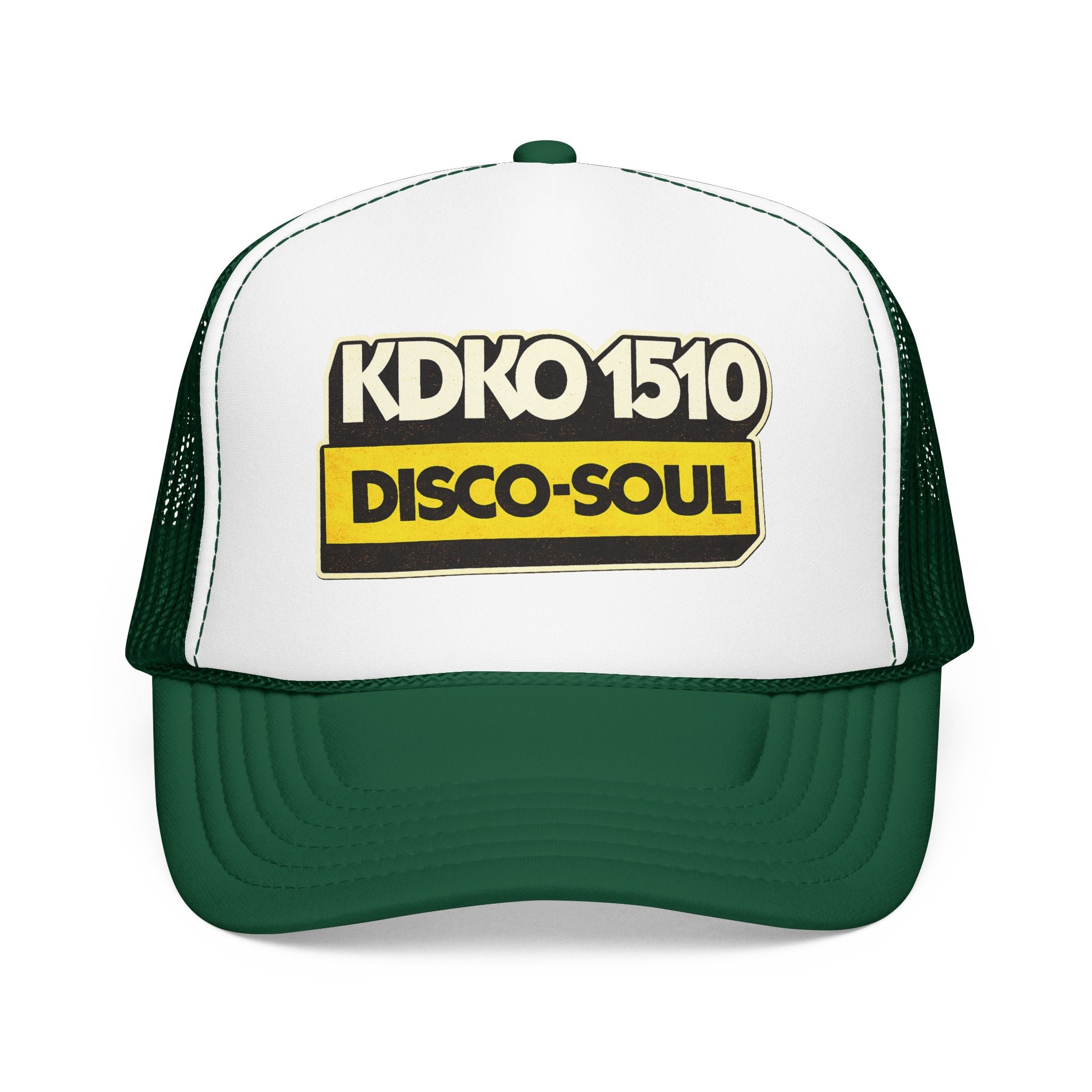 1510 AM KDKO Trucker Hat — Vintage Sailboat Foam Cap