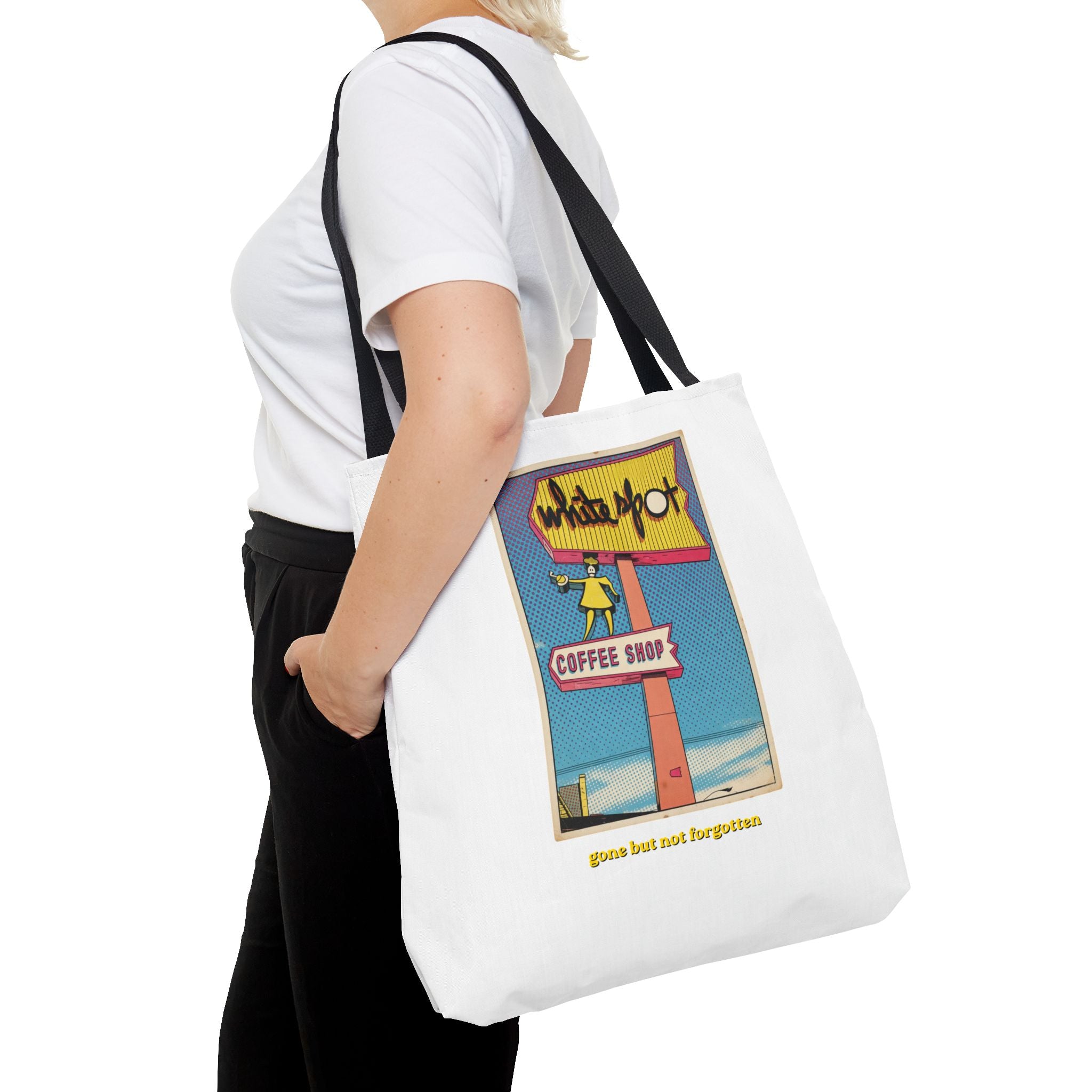White Spot sign Tote