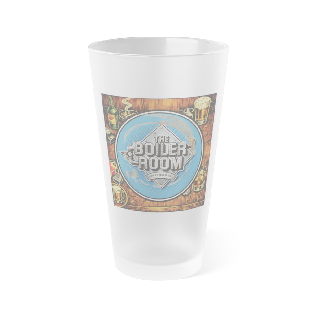BOILER ROOM - HAPPY HOUR | Frosted Pint Glass 16oz