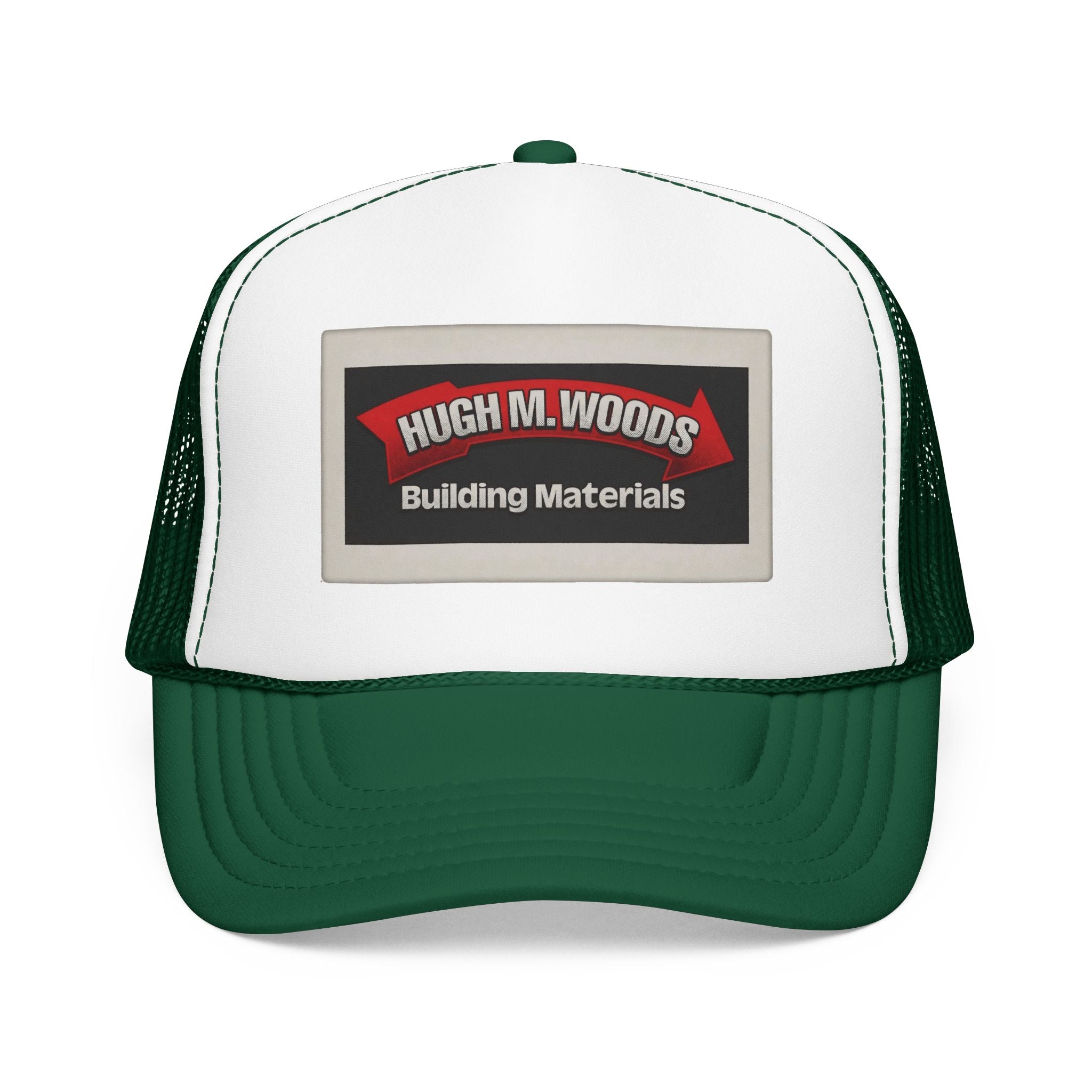 Hugh M Woods Trucker Hat — Vintage Sailboat Foam Cap