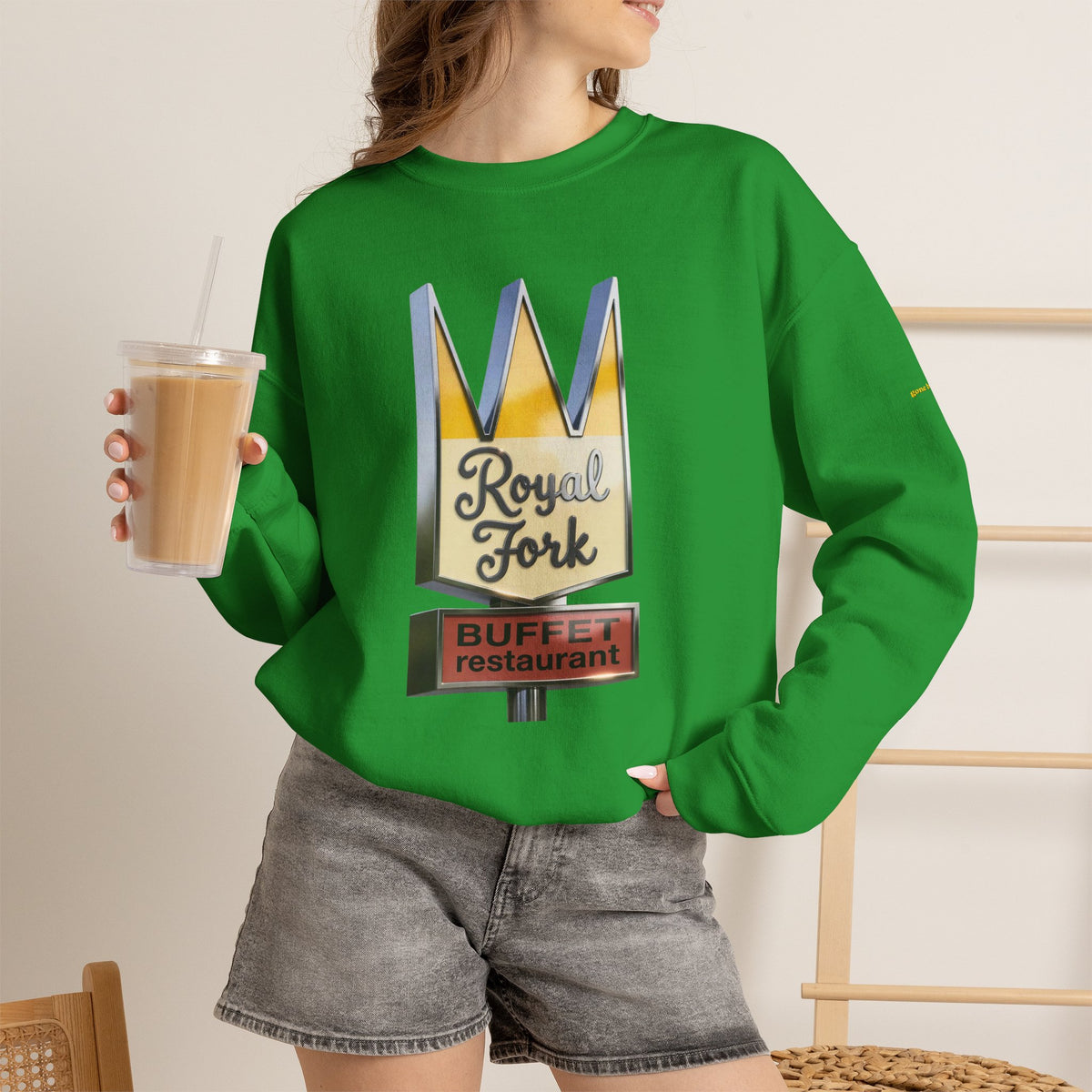 Royal Fork restaurant hi resolution digital style  | Native303 Sweatshirt