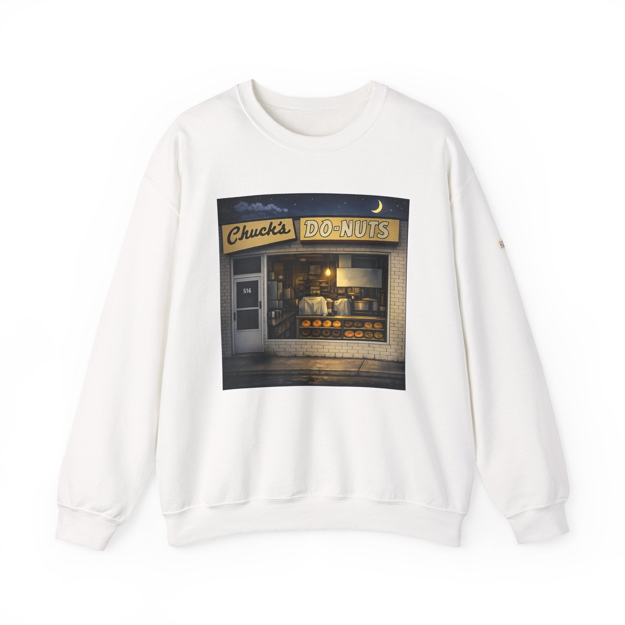 Chuck's Donuts nightscene | Native303 Sweatshirt