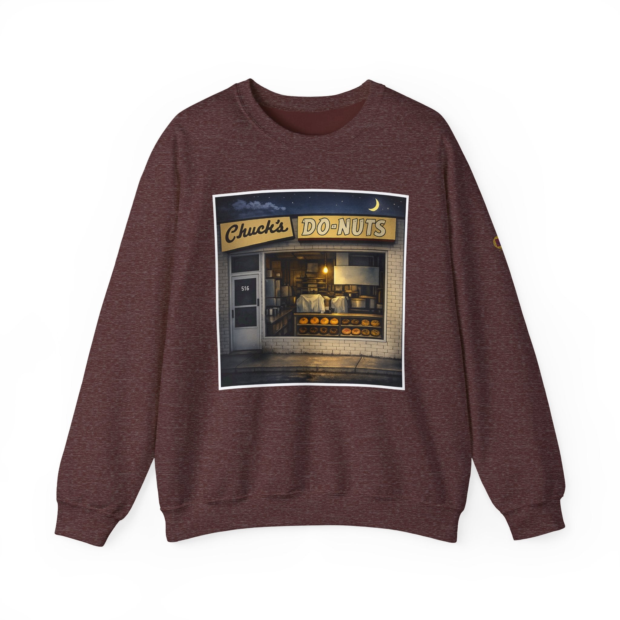 Chuck's Donuts nightscene | Native303 Sweatshirt