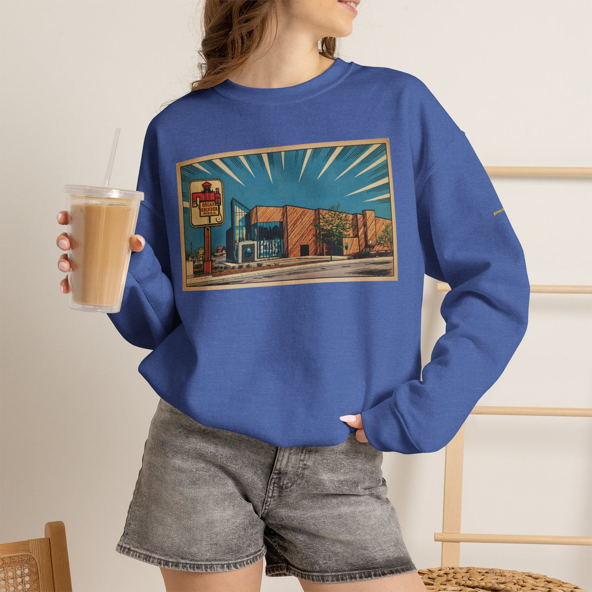 Organ Grinder - comics style | Native303 Sweatshirt