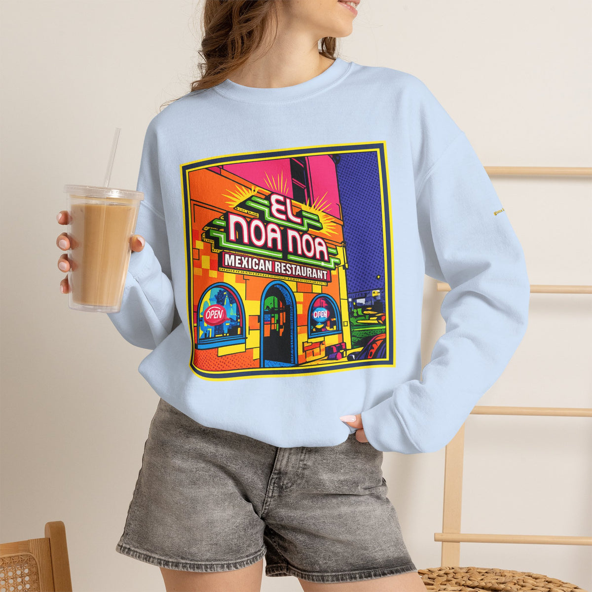 El Noa Noa Mexican restaurant (neon) | Native303 Sweatshirt