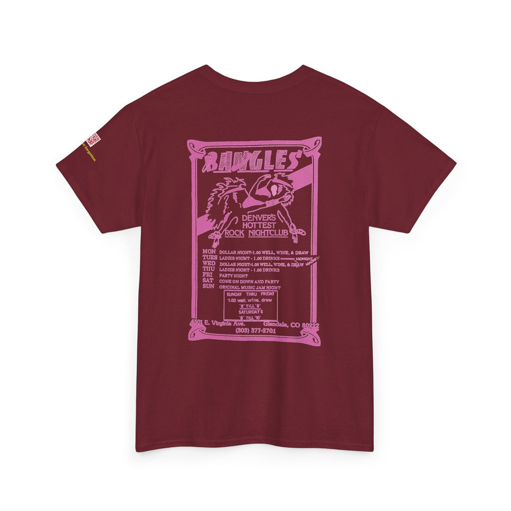 BANGLES Pink  logo - vintage Metro Denver gear