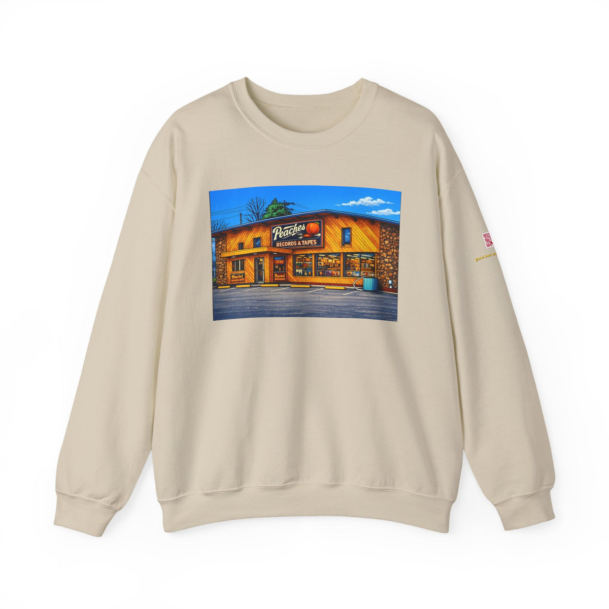 Peaches Records and Tapes (comic style)| Native303 Sweatshirt