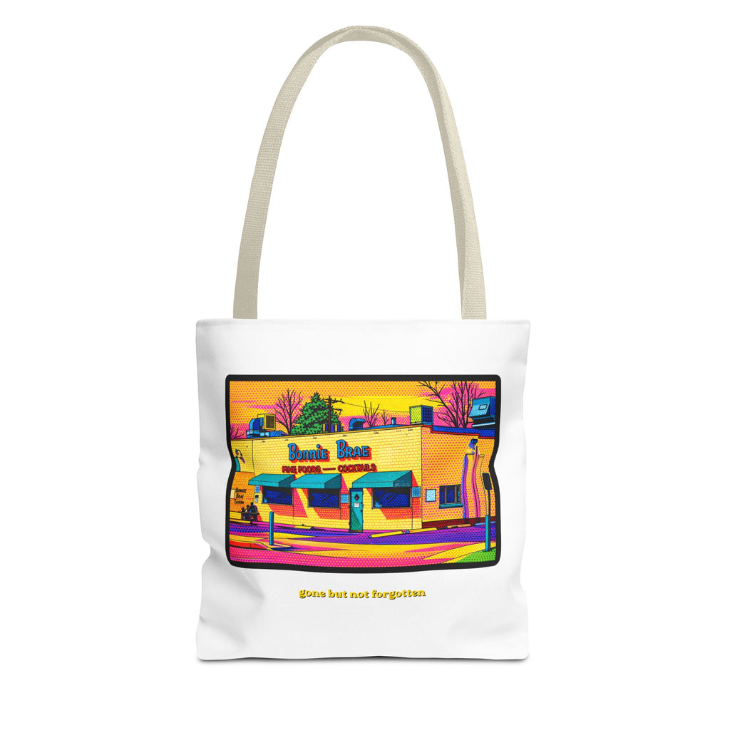 Bonnie Brae Tavern (comic pop style) Tote
