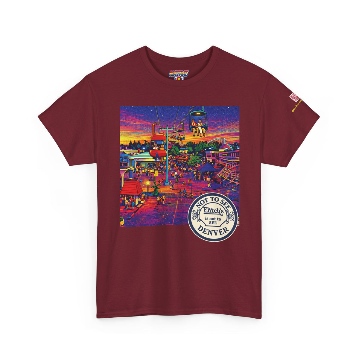 Elitchs neon pop art - vintage Denver gear