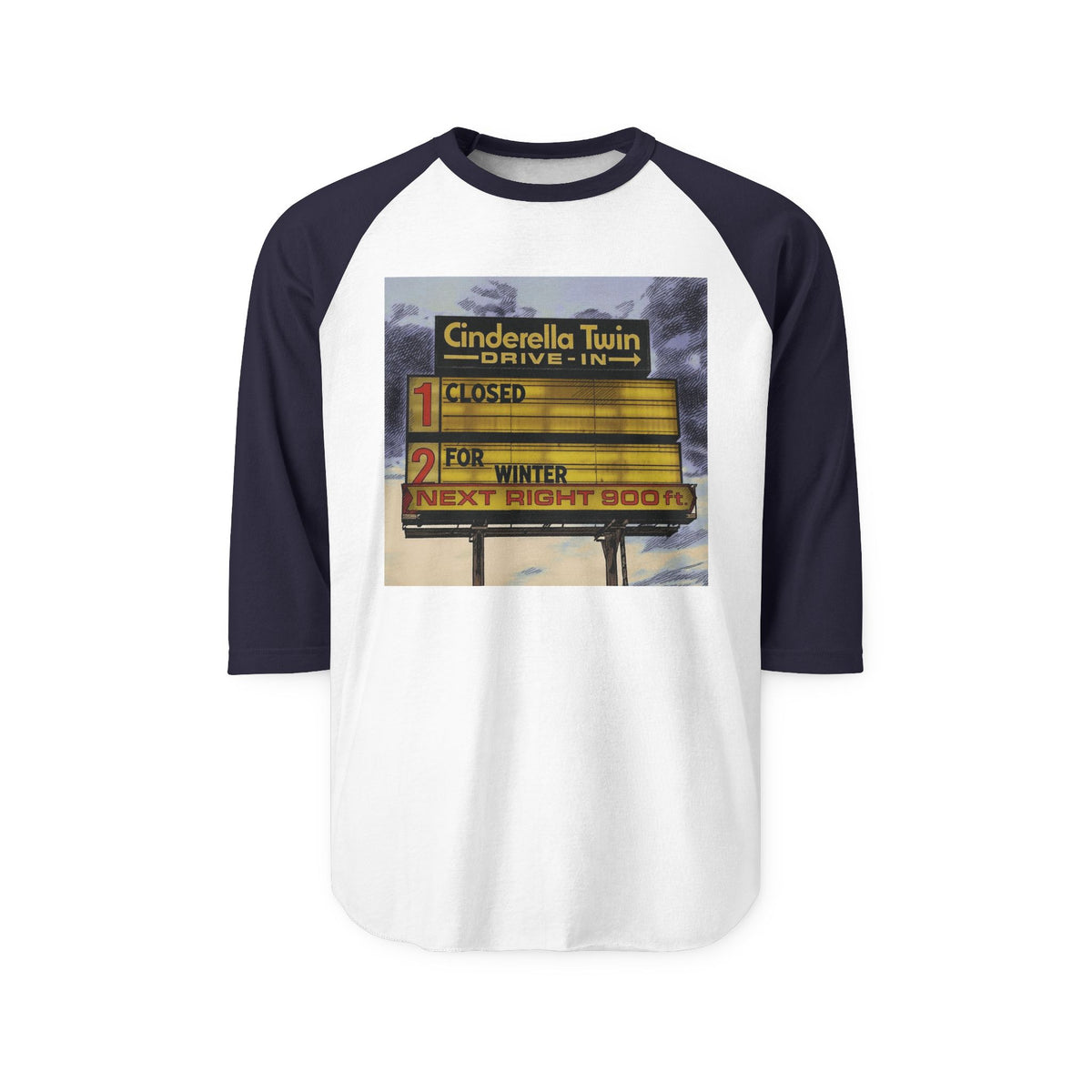 CINDERELLA TWIN DRIVE IN | Retro Baseball Tee