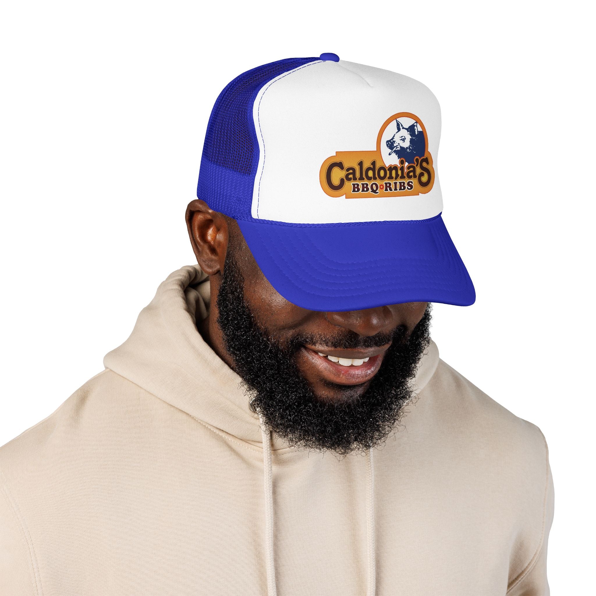 Caldonia's color Trucker Hat — Vintage Sailboat Foam Cap