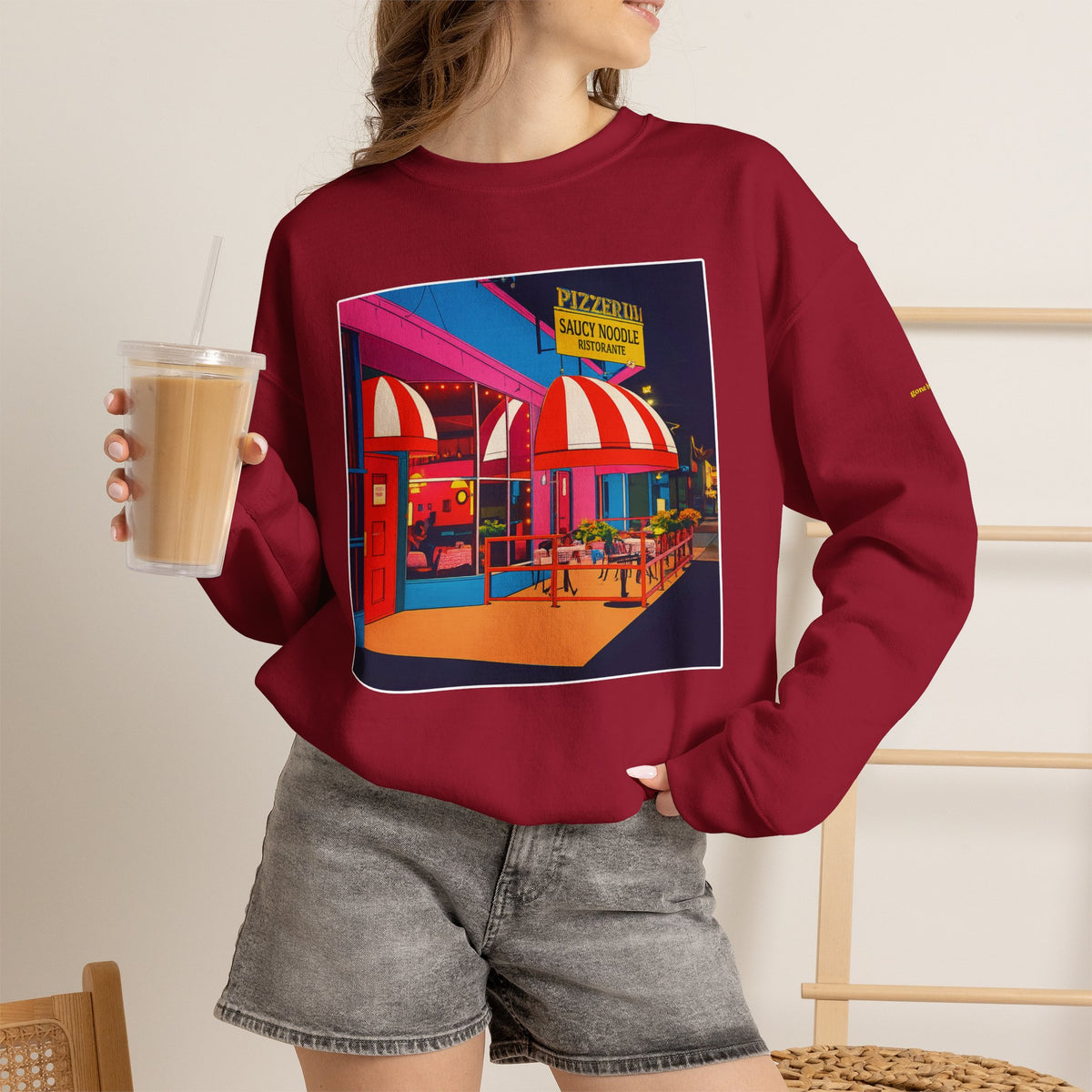 Saucy Noodle pop art comics style  | Native303 Sweatshirt