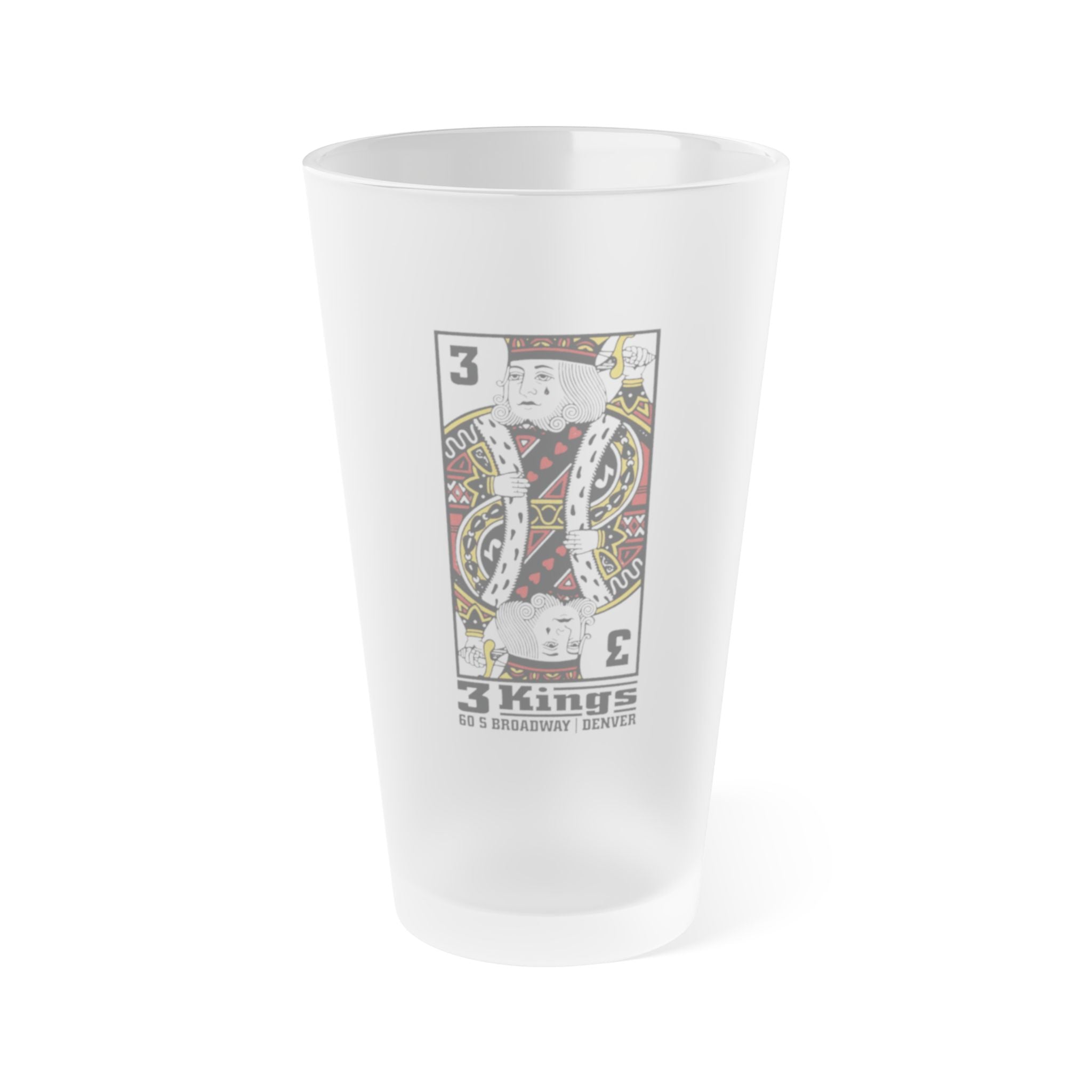 3 KINGS | Frosted Pint Glass 16oz