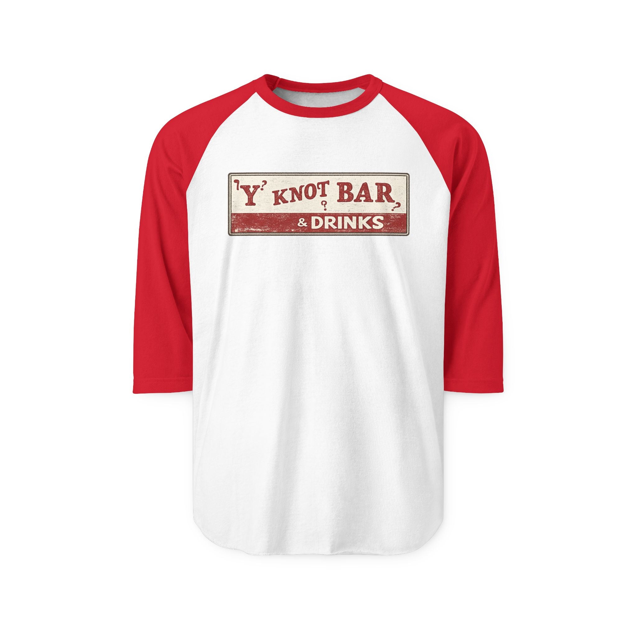 Y NOT BAR and drinks | Retro Baseball Tee