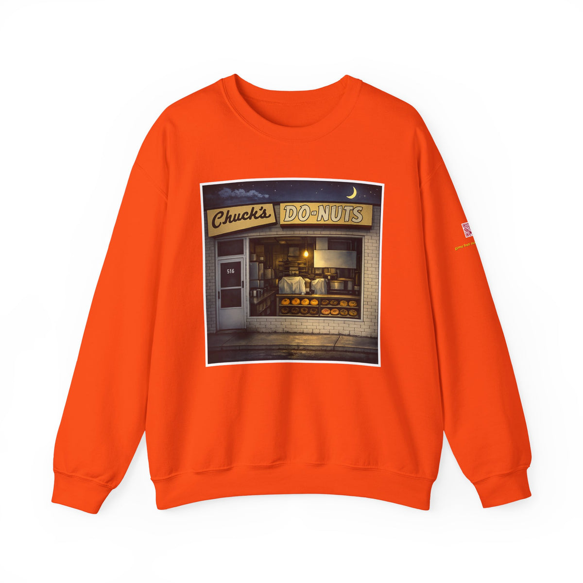 Chuck's Donuts nightscene | Native303 Sweatshirt