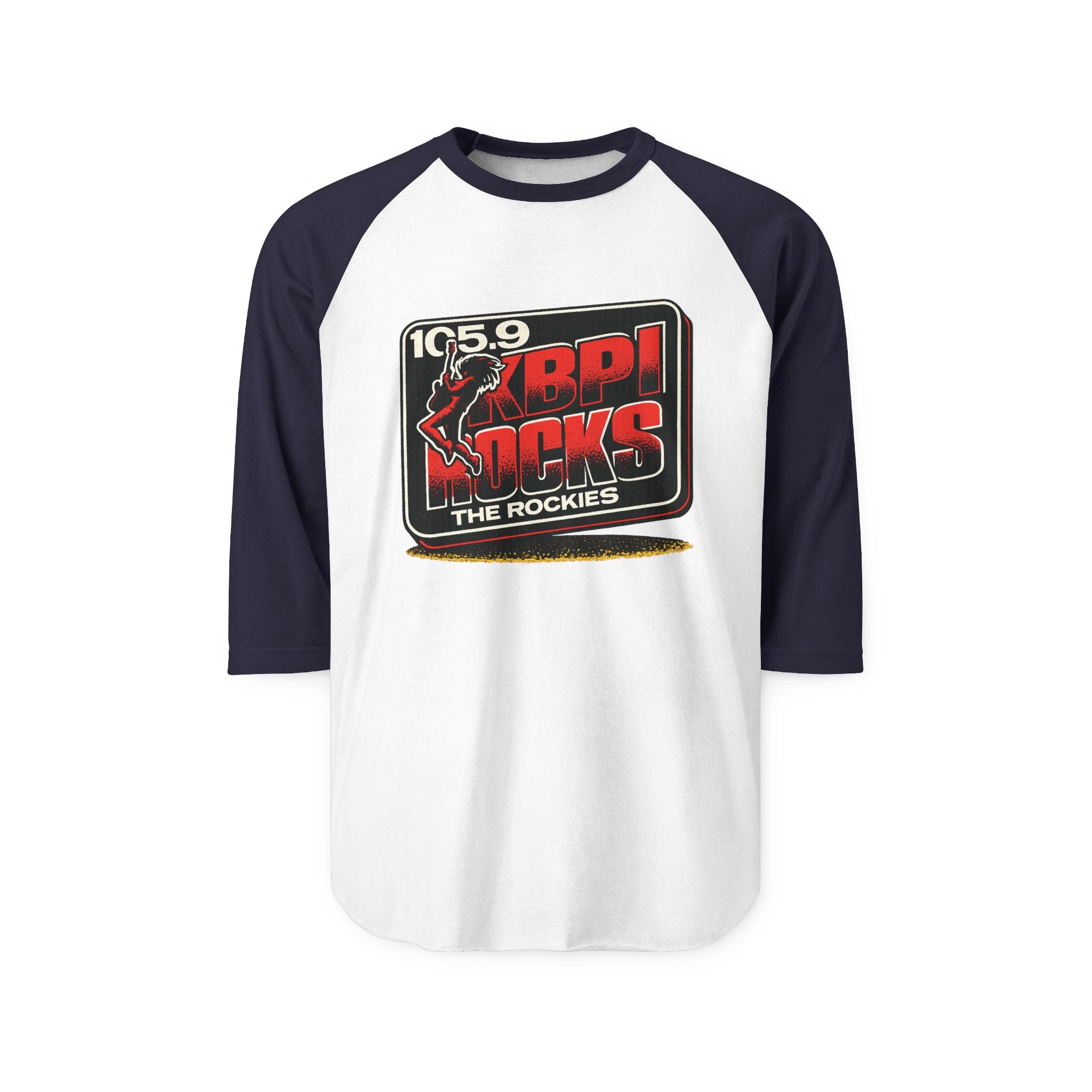 105.9 KBPI ROCKS THE ROCKIES | Retro Baseball Tee