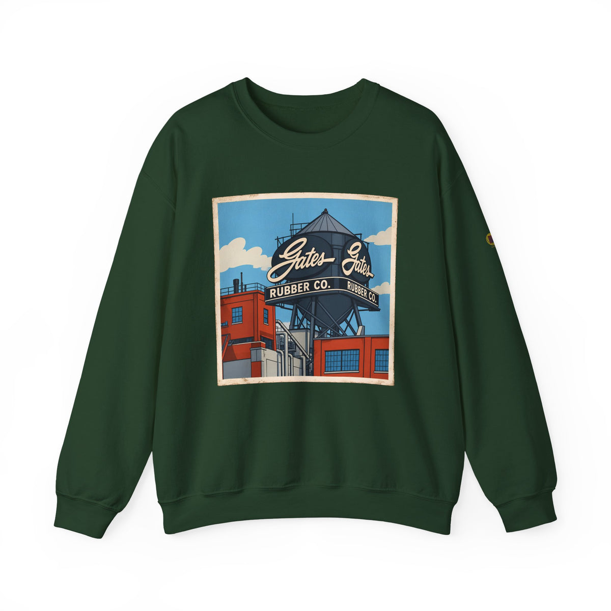 Gate's Rubber Company water tower - cartoon style | Native303 Sweatshirt