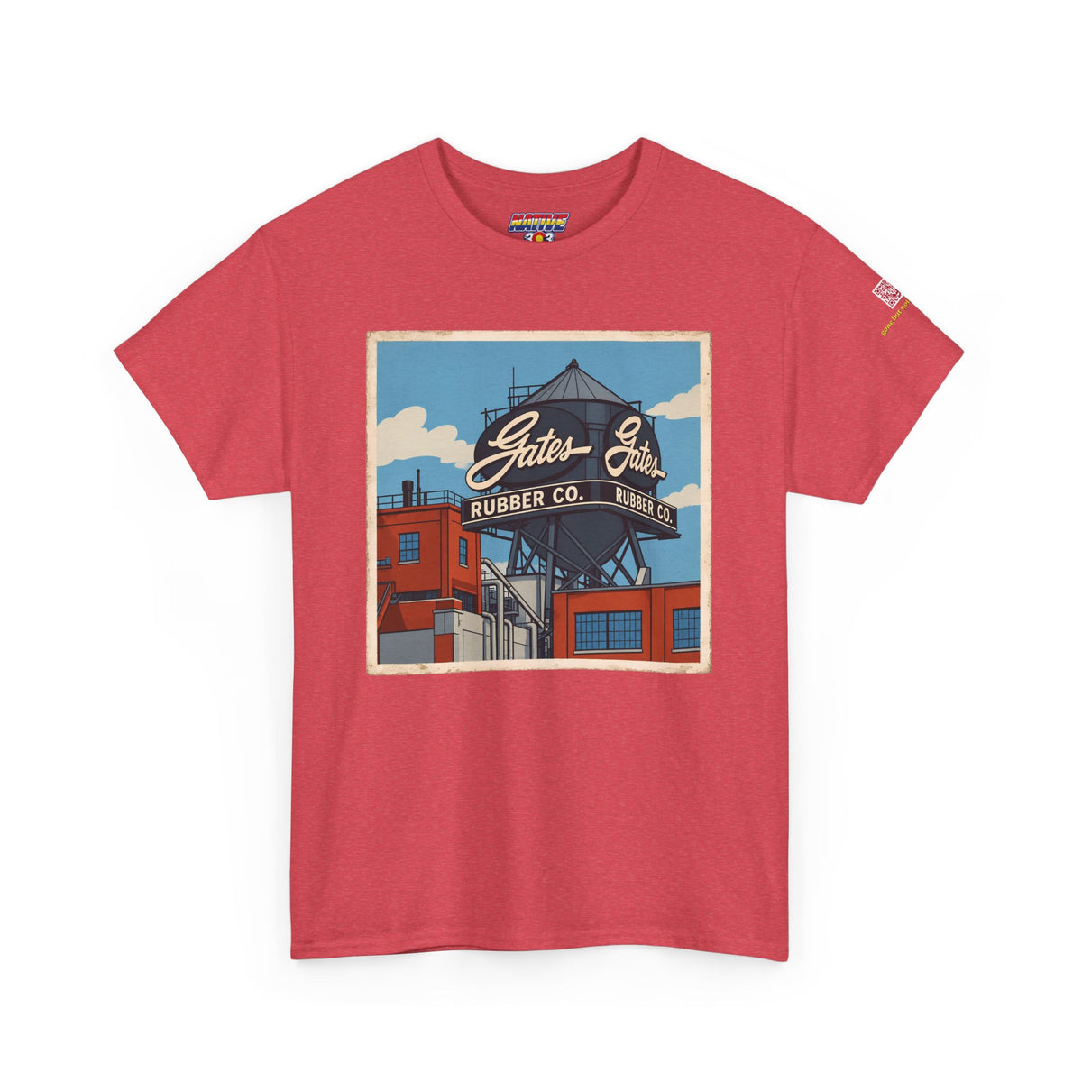 Gates water tower - cartoon style - vintage Denver gear