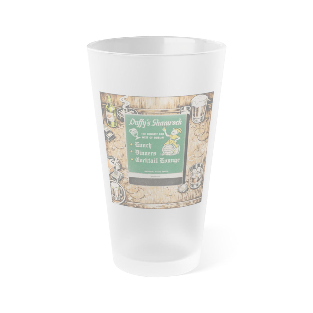 DUFFY'S SHAMROCK (OLD SKOOL) - HAPPY HOUR | Frosted Pint Glass 16oz