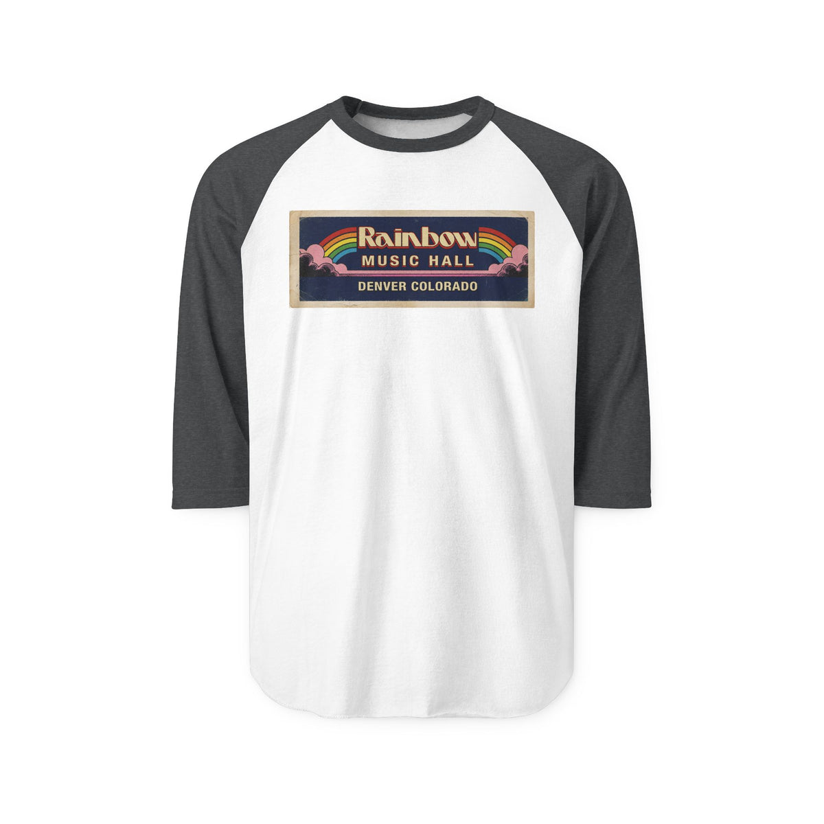 RAINBOW MUSIC HALL | Retro Baseball Tee