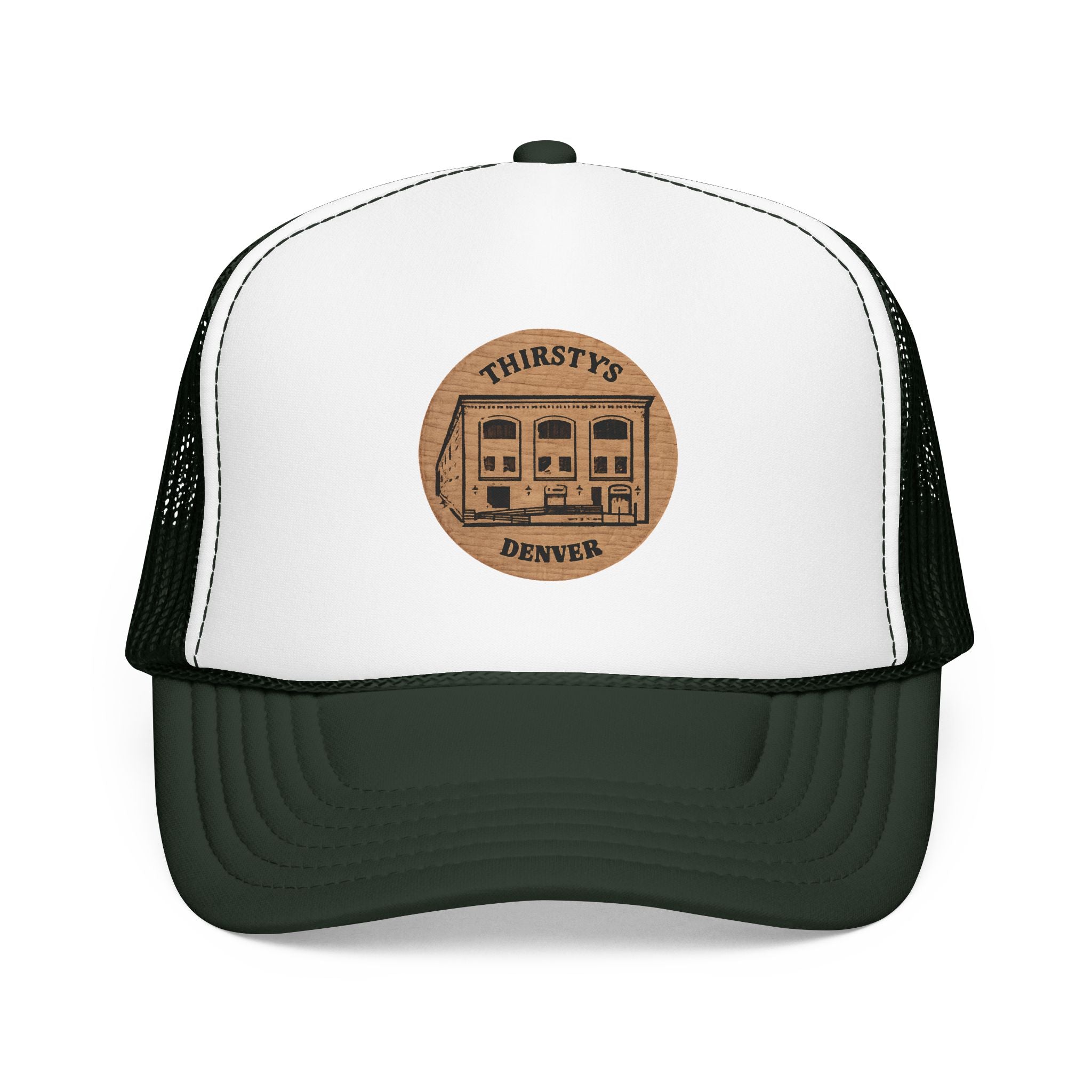 Thirsty's Token Trucker Hat — Vintage Sailboat Foam Cap