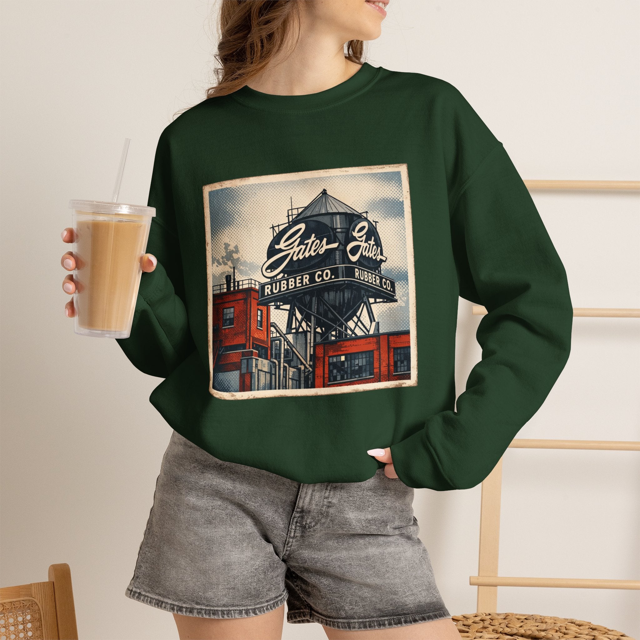 Gate's Rubber Company water tower | Native303 Sweatshirt