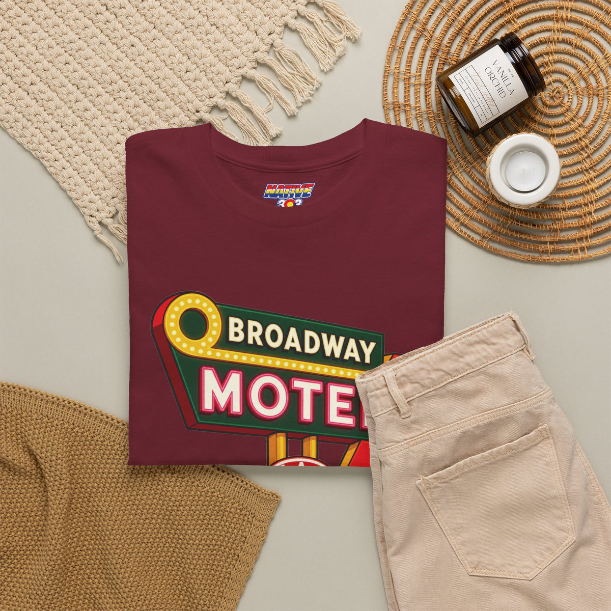 Broadway Motel sign - vintage Denver gear