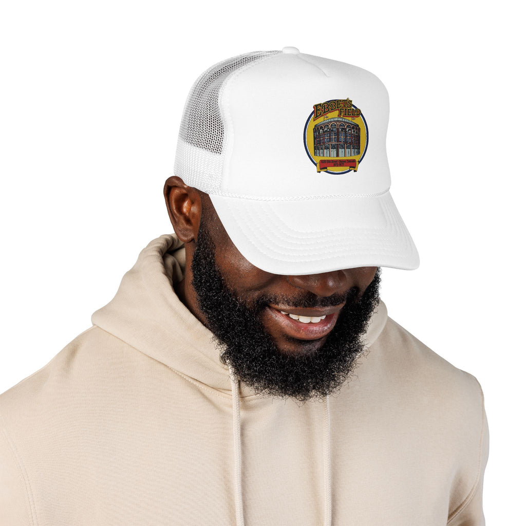 Ebbet's Field Trucker Hat — Vintage Sailboat Foam Cap
