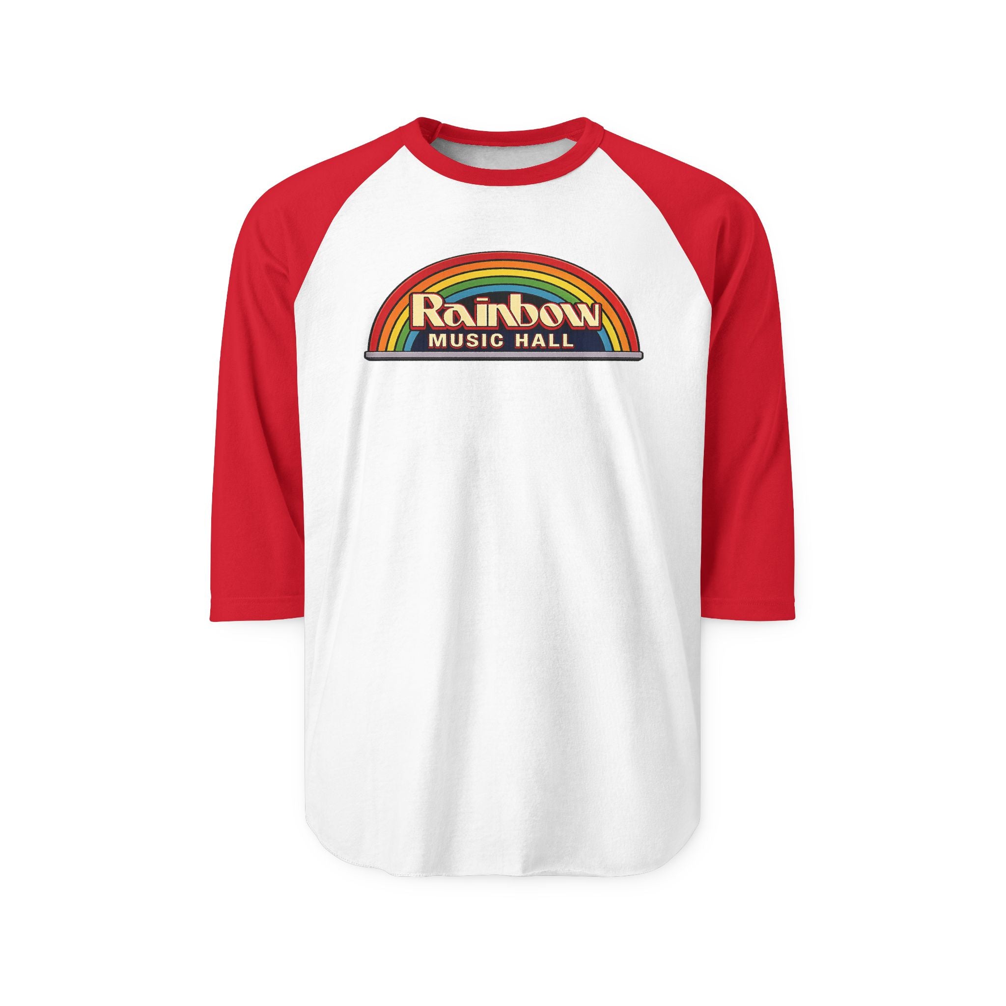 RAINBOW MUSIC HALL | Retro Baseball Tee