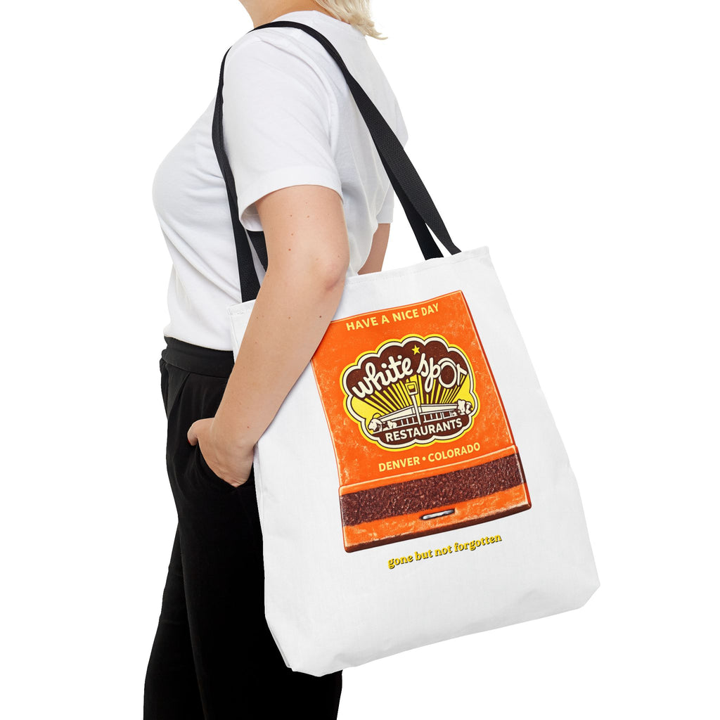 White Spot matchbook tote