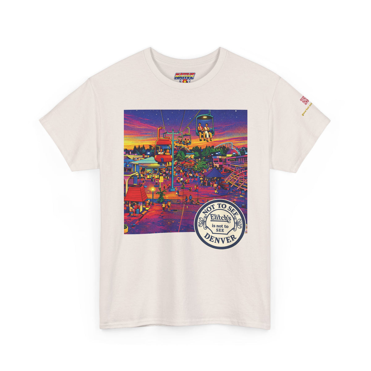 Elitchs neon pop art - vintage Denver gear