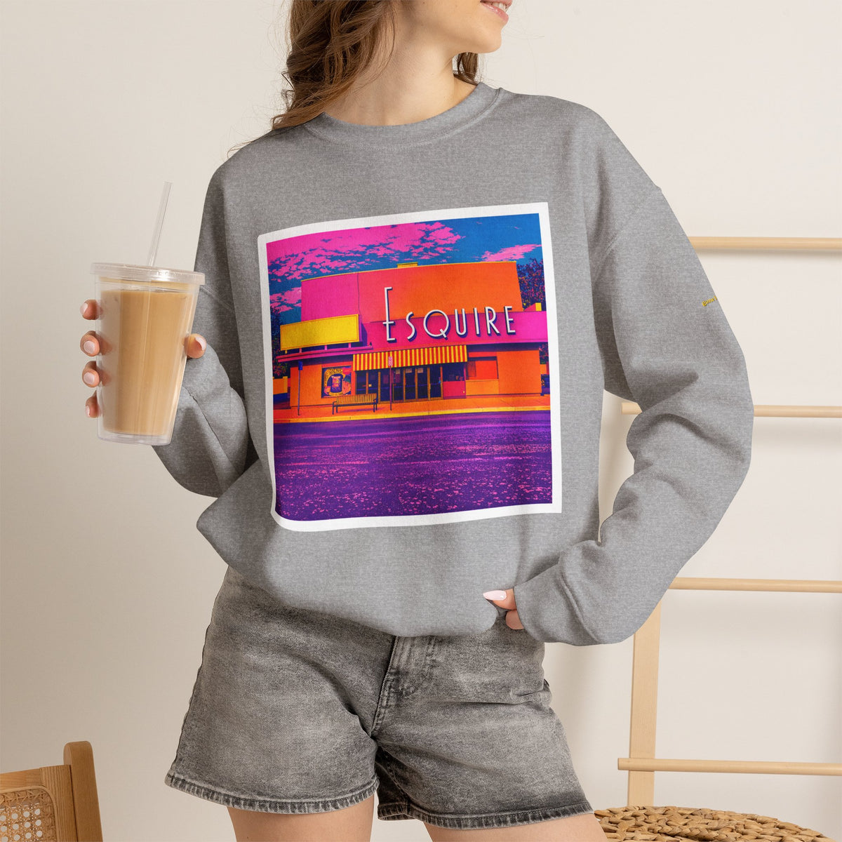 Esquire Theater (pop-art style)| Native303 Sweatshirt