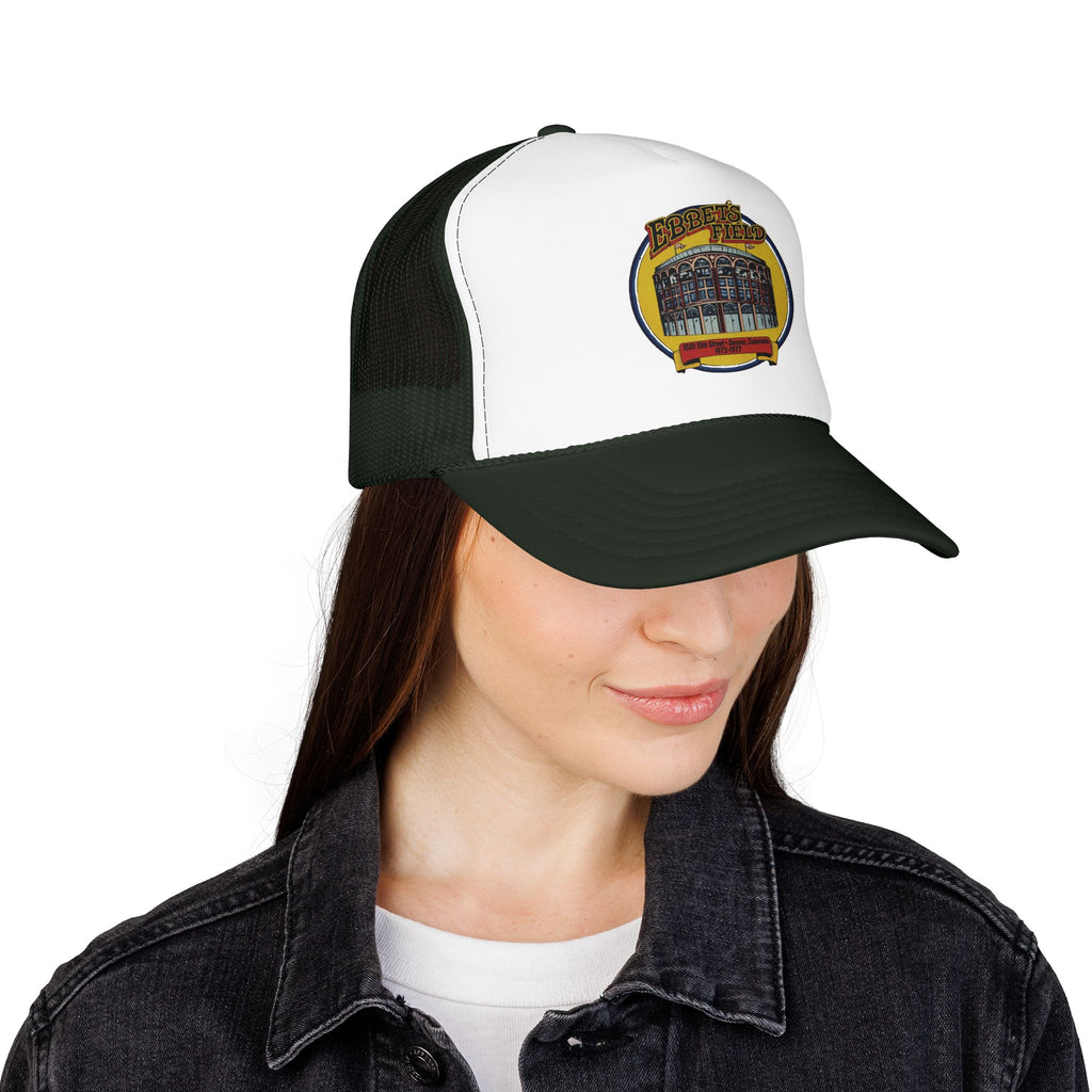 Ebbet's Field Trucker Hat — Vintage Sailboat Foam Cap