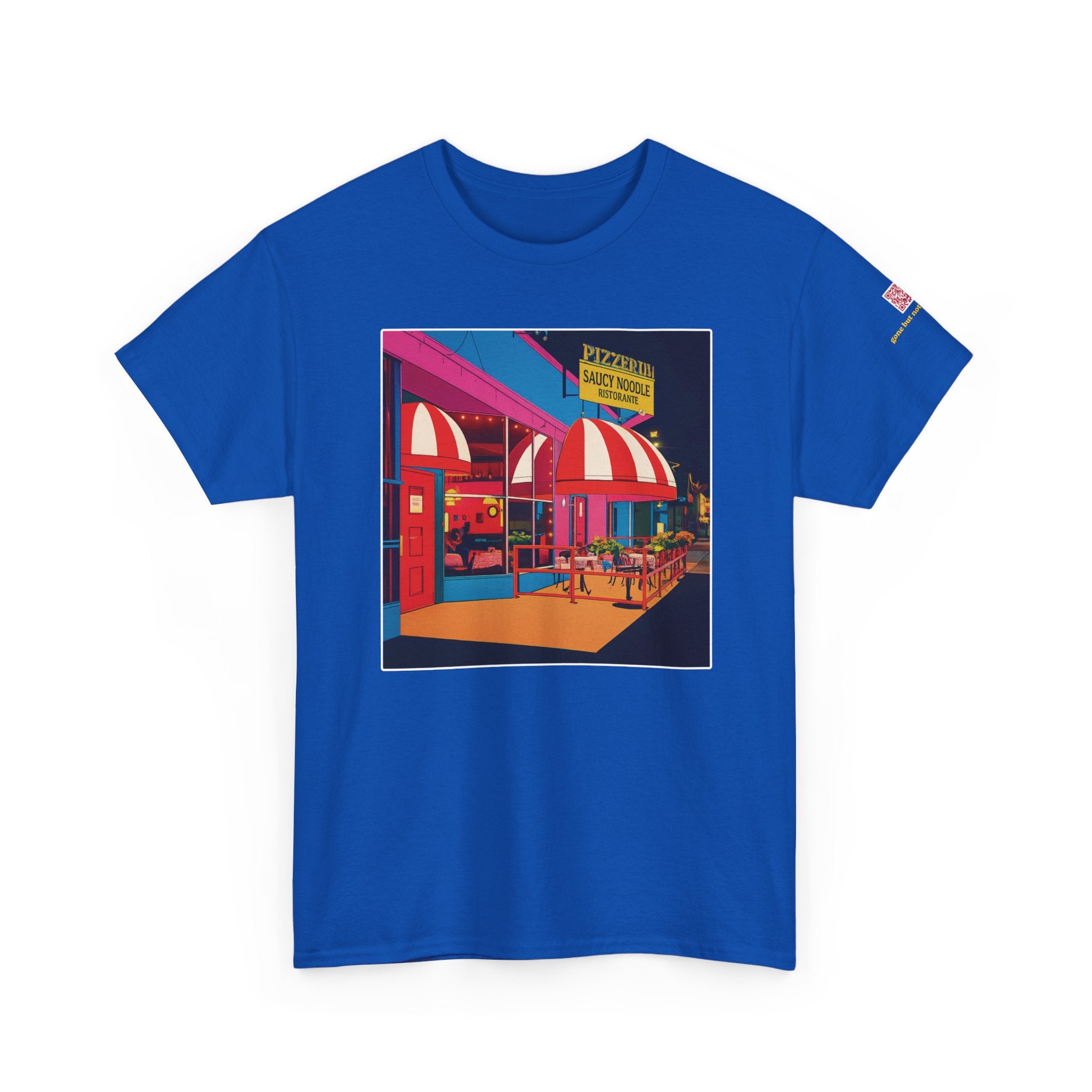 The Saucy Noodle pop art comic style - vintage Denver gear