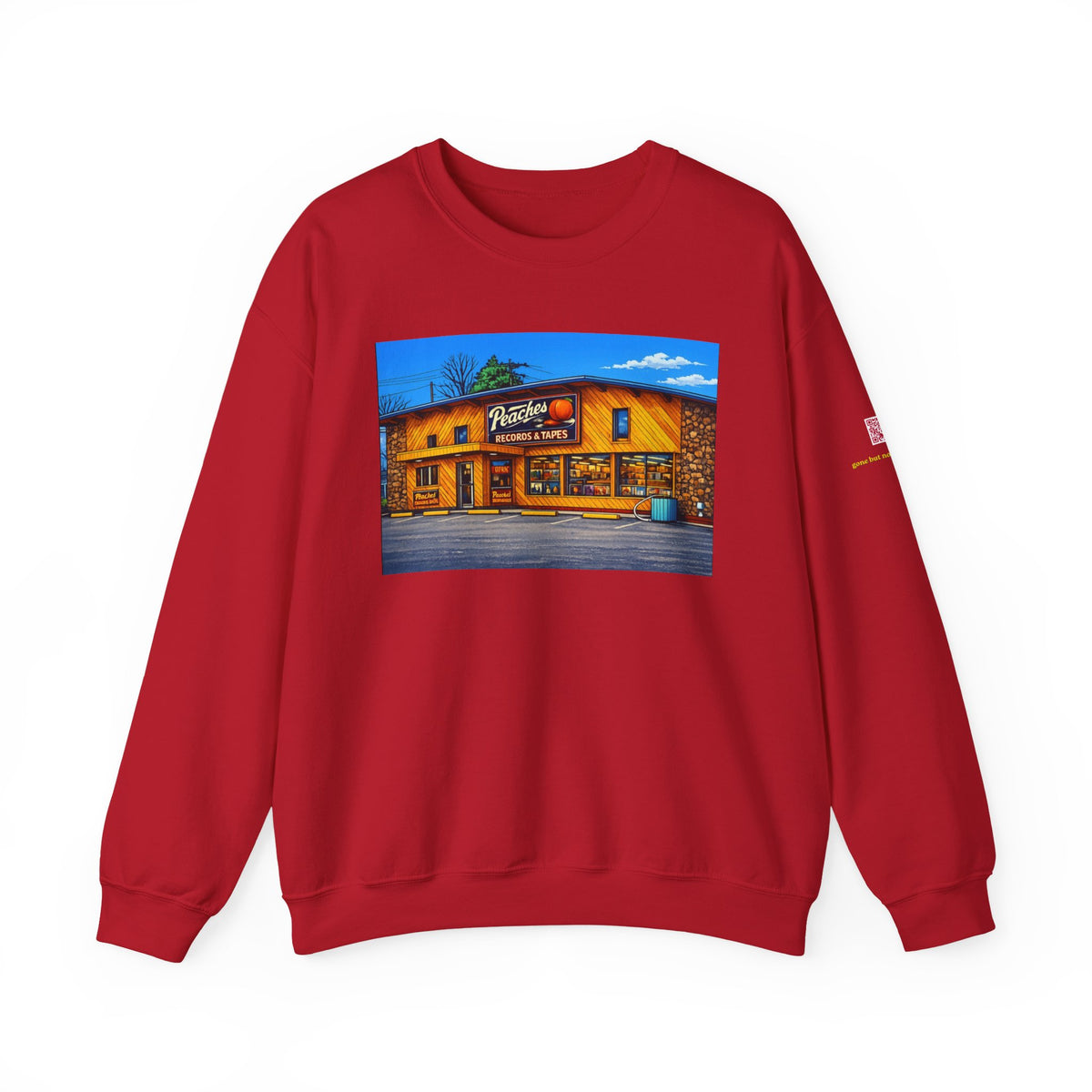 Peaches Records and Tapes (comic style)| Native303 Sweatshirt