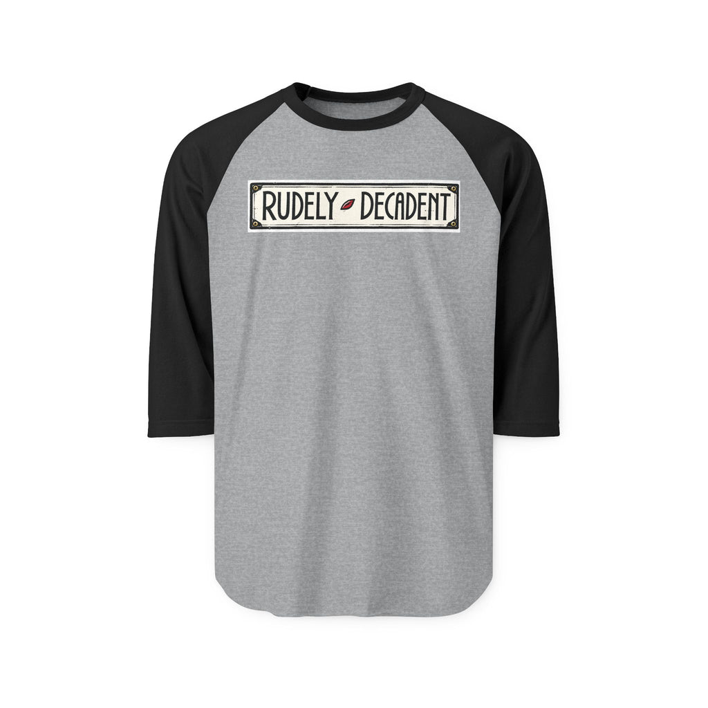 RUDELY DECADENT | Retro Baseball Tee