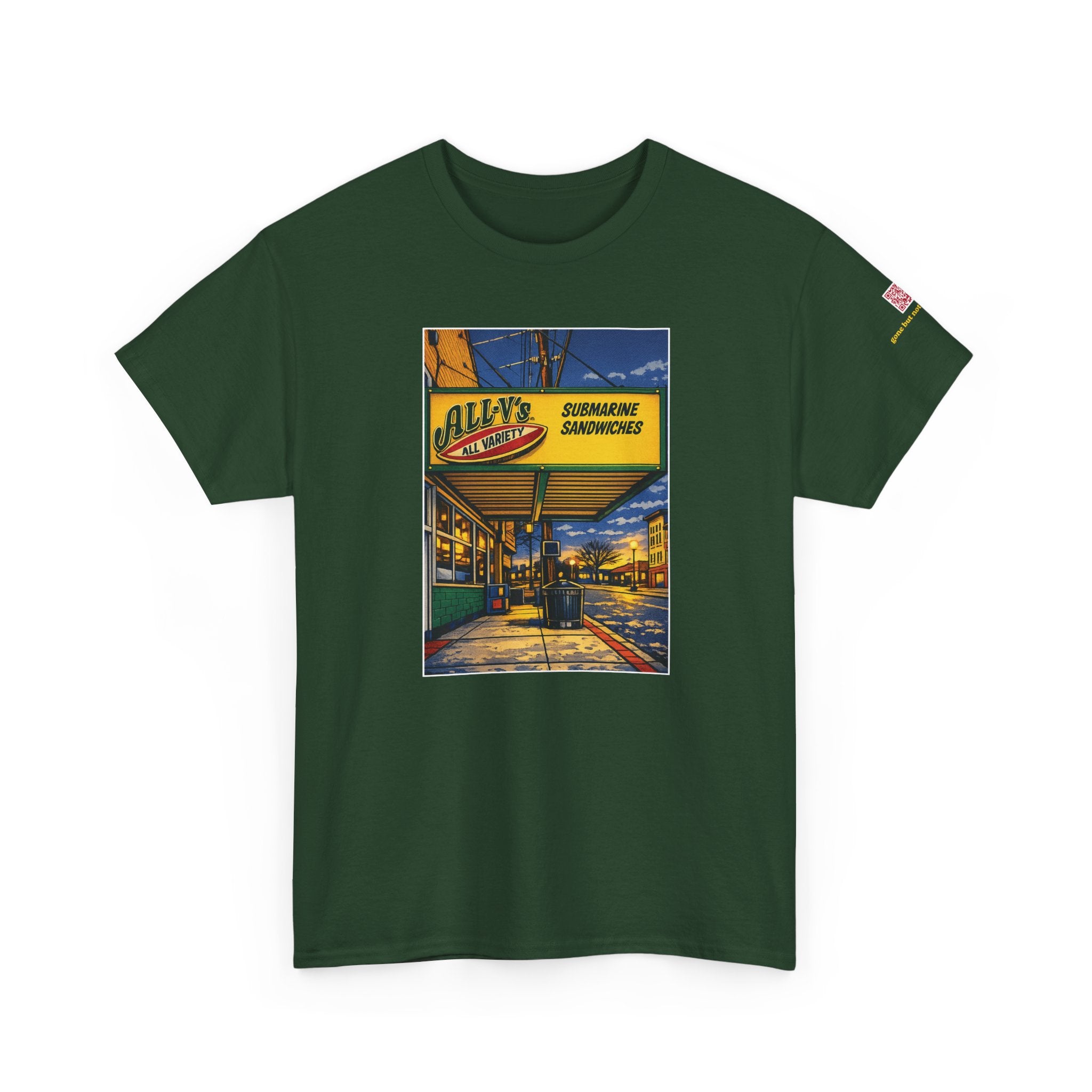 All-V's comic style design- vintage Denver gear