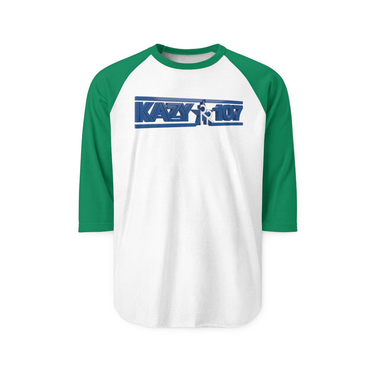 107 FM KAZY | Retro Baseball Tee
