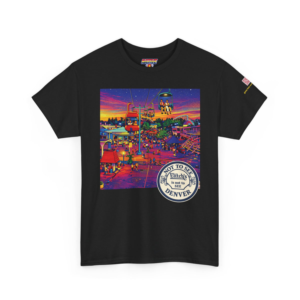 Elitchs neon pop art - vintage Denver gear
