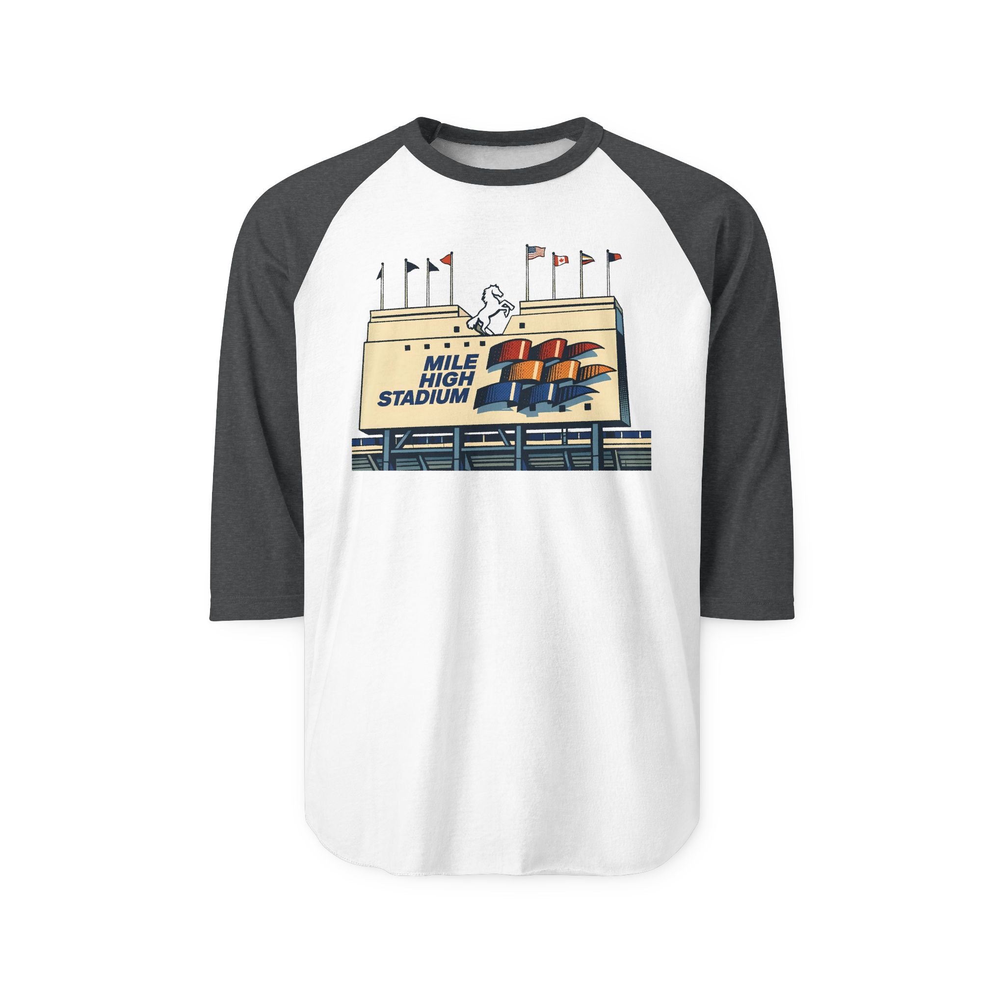 MILE HIGH STADIUM | Retro Baseball Tee