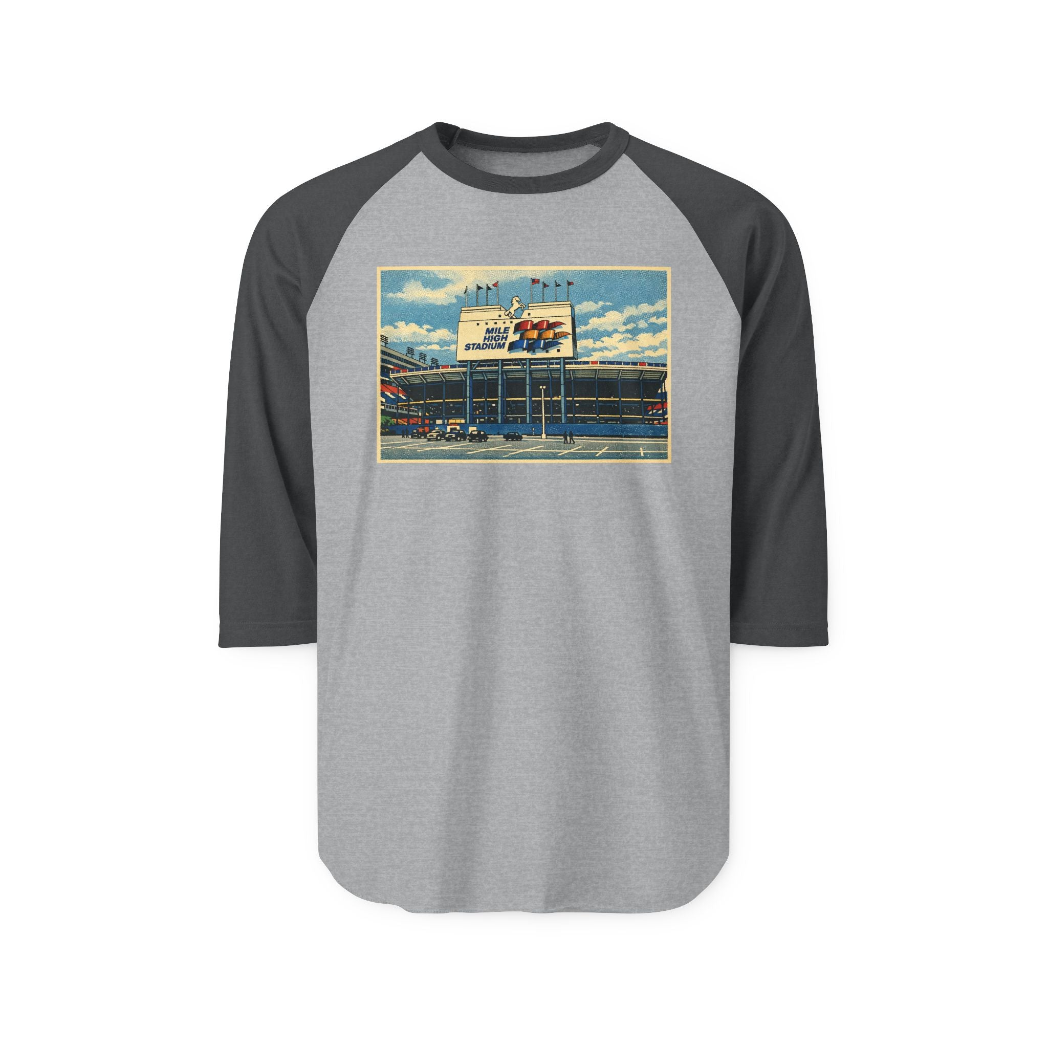 MILE HIGH STADIUM | Retro Baseball Tee